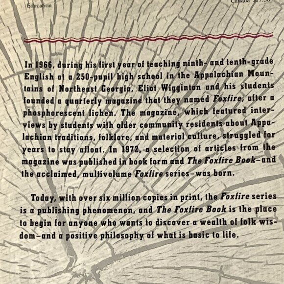 The Foxfire Book 1972 Vintage Brooks Eliot Wigginton Moonshining and More - Picture 9 of 10